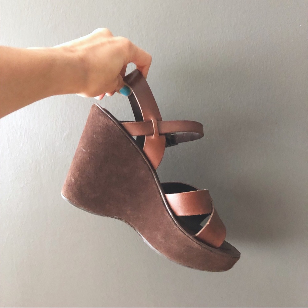 shoes • kork-ease bette k6086 wedge heel brown